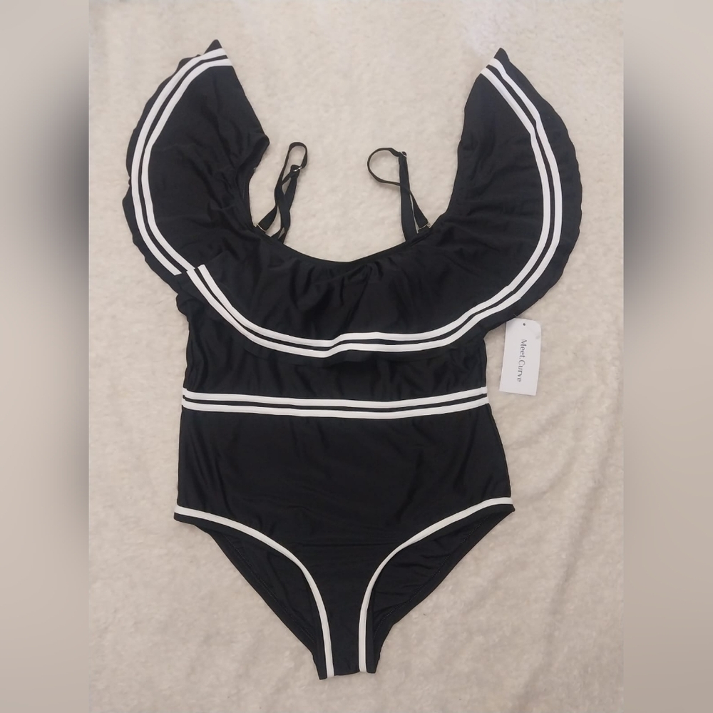 Women's one-piece swimsuit, plus size swimsuit with tummy control NEW - Picture 13 of 14